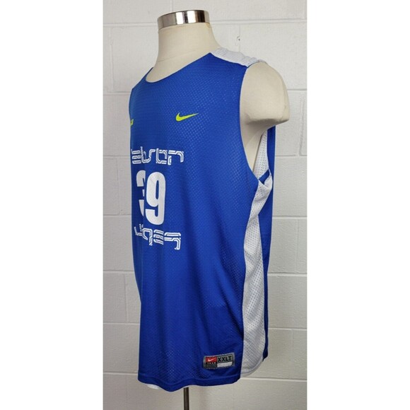Nike Lebron James EYBL Reversible Basketball Jersey White Blue‎ XXLT - Picture 7 of 13